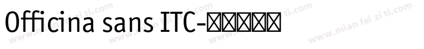 Officina sans ITC字体转换